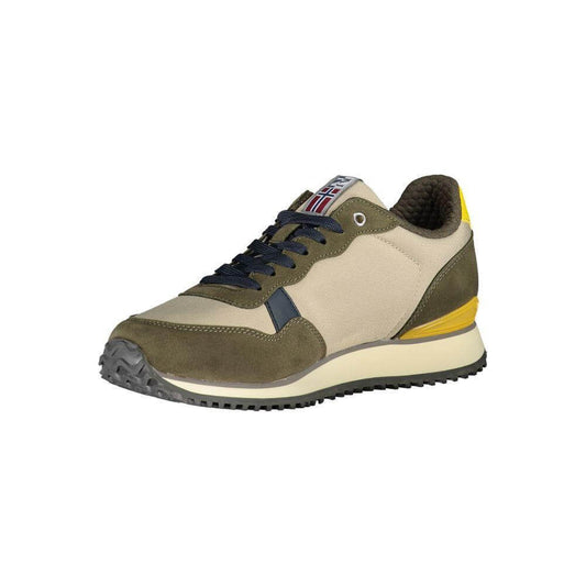 Napapijri Elegant Beige Lace-Up Sporty Sneakers NA-23099-EU40/US7