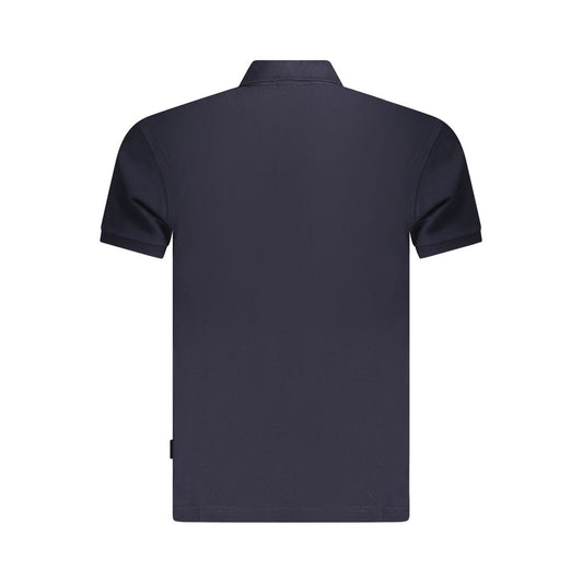 Napapijri Blue Cotton Men Polo Shirt NA-35700-S
