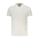 Cavalli Class White Cotton Men Polo Shirt CA-36686-M