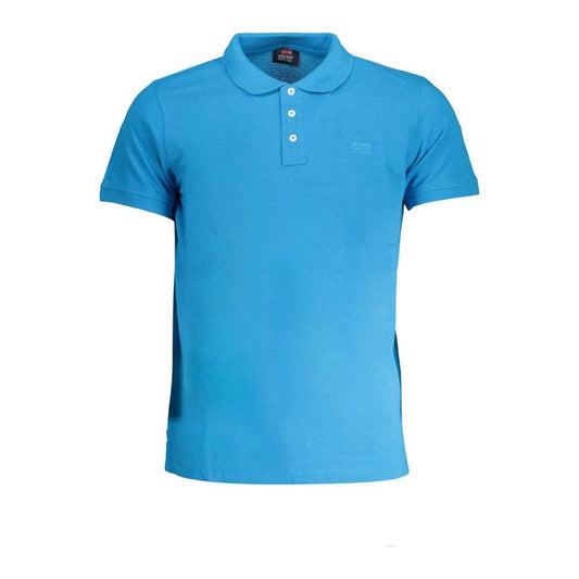Norway 1963 Blue Cotton Polo Shirt NO-30239-XXL