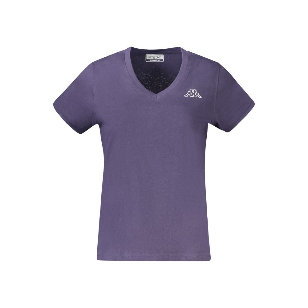 Kappa Blue Cotton Women T-Shirt KA-33068-XS