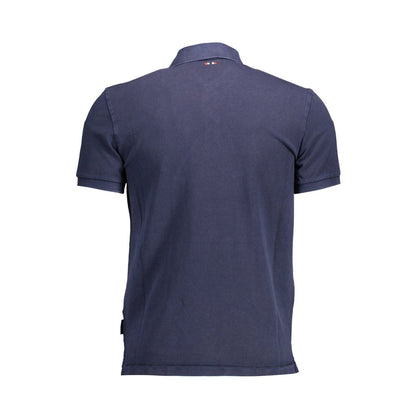 Napapijri Blue Cotton Men Polo Shirt