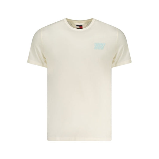Tommy Hilfiger Beige Cotton Men T-Shirt TO-38476-S