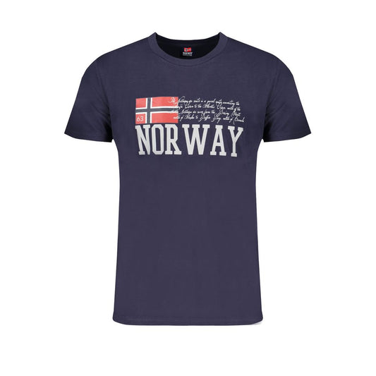Norway 1963 Blue Cotton T-Shirt NO-29183-L
