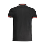 Cavalli Class Black Cotton Polo Shirt CA-30276-L