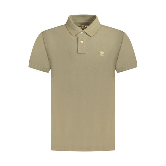 Timberland Brown Cotton Men Polo Shirt TI-35455-S