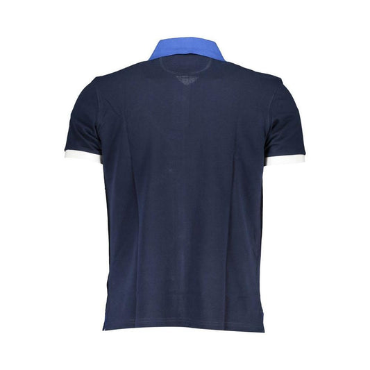 La Martina Blue Cotton Mens Polo Shirt LA-36832-M