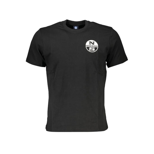 North Sails Black Cotton T-Shirt NO-27003-S