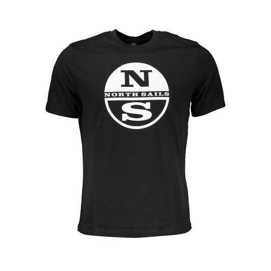North Sails Black Cotton T-Shirt NO-27254-M