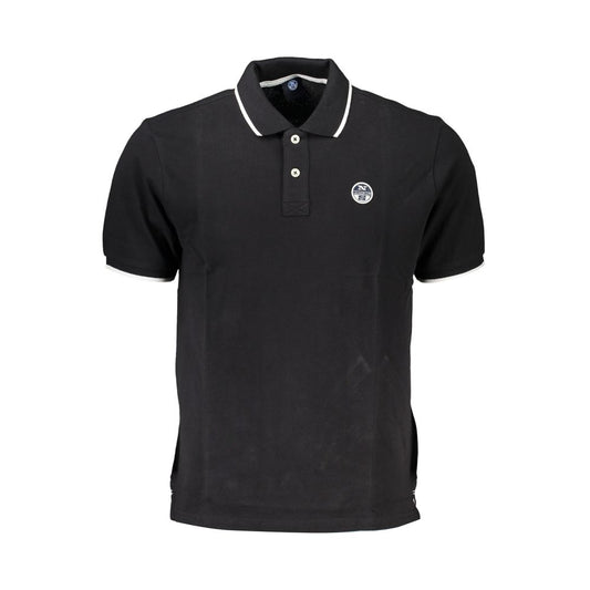 North Sails Black Cotton Polo Shirt NO-27292-S