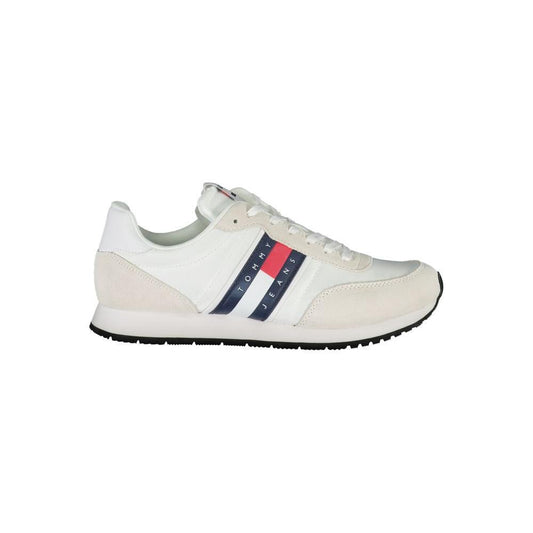 Tommy Hilfiger Sleek White Sneakers with Contrasting Details TO-28523-EU43/US10