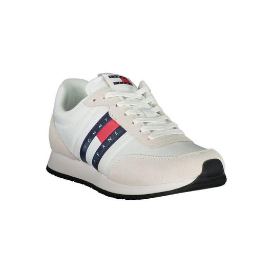 Tommy Hilfiger Sleek White Sneakers with Contrasting Details TO-28523-EU43/US10