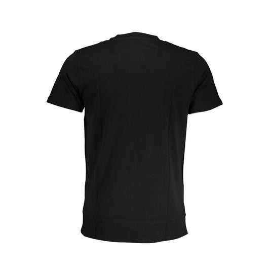 Cavalli Class Black Cotton T-Shirt CA-28625-L
