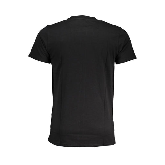 Cavalli Class Black Cotton T-Shirt CA-28621-XL
