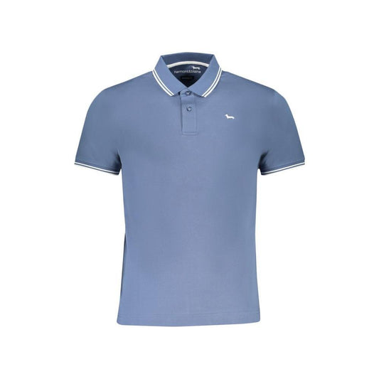 Harmont & Blaine Blue Cotton Polo Shirt HA-29113-S