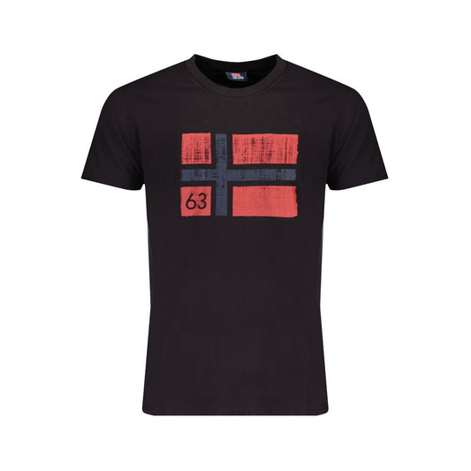 Norway 1963 Black Cotton T-Shirt NO-29193-M
