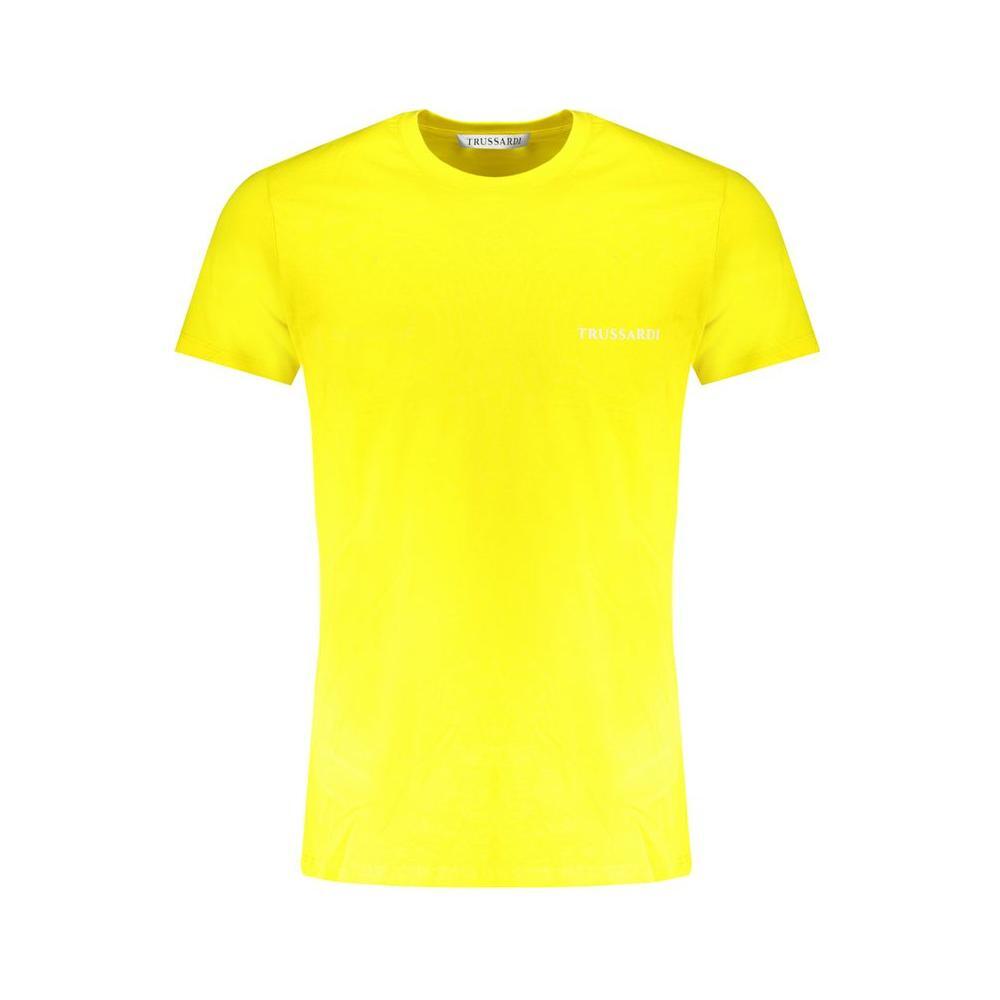 Trussardi Yellow Cotton T-Shirt TR-30141-S