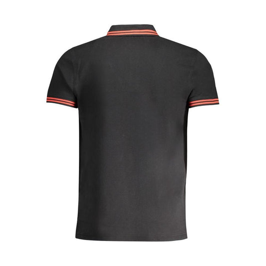 Cavalli Class Black Cotton Polo Shirt CA-30274-L