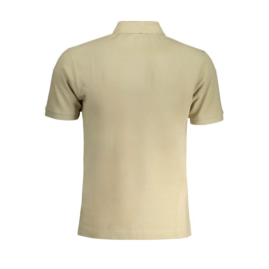 La Martina Beige Cotton Polo Shirt LA-30442-S