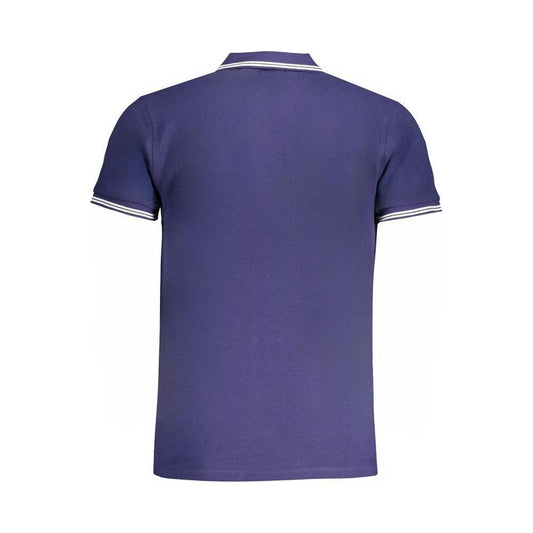 Cavalli Class Blue Cotton Polo Shirt CA-31310-M