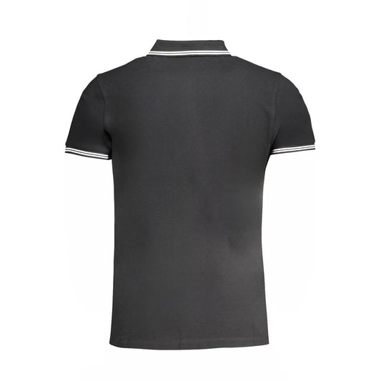 Cavalli Class Black Cotton Polo Shirt CA-31312-M
