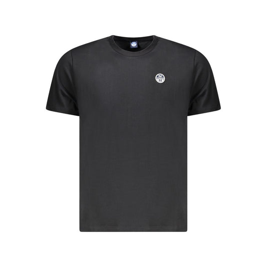 North Sails Black Cotton Men T-Shirt NO-34356-S