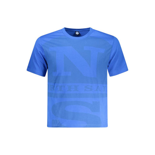 North Sails Blue Cotton Men T-Shirt NO-35051-S