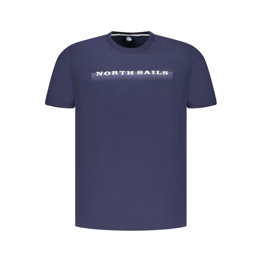 North Sails Blue Cotton Men T-Shirt NO-35044-S