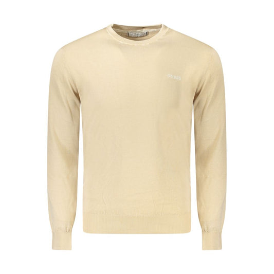 Guess Jeans Beige Cotton Men Sweater GU-35076-S