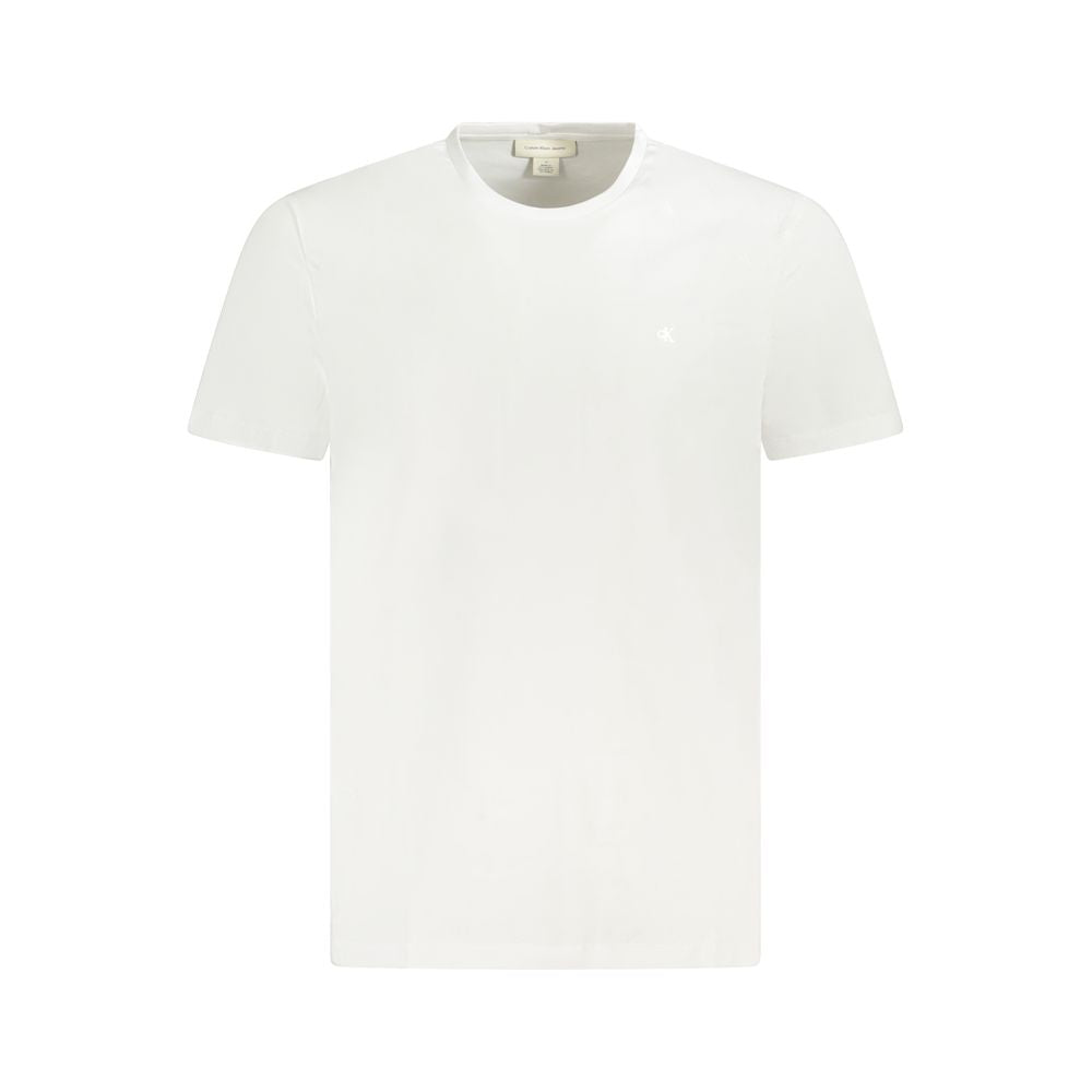 Calvin Klein White Cotton T-Shirt CA-35628-XL