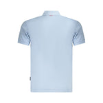 Napapijri Light Blue Cotton Men Polo Shirt NA-35694-M