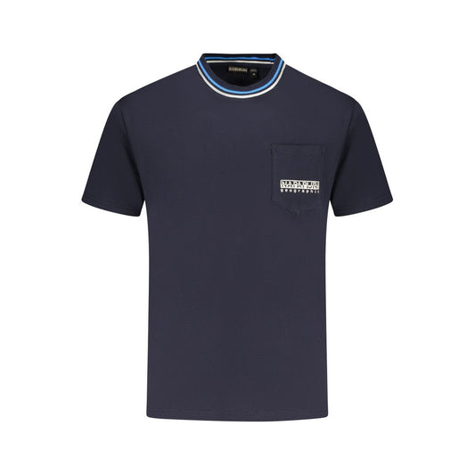 Napapijri Blue Cotton T-Shirt NA-35874-S