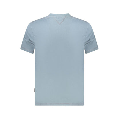 Back view of Napapijri Brown Cotton Men T-Shirt showcasing design and comfort.
