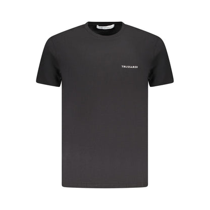 Trussardi Black Cotton T-Shirt