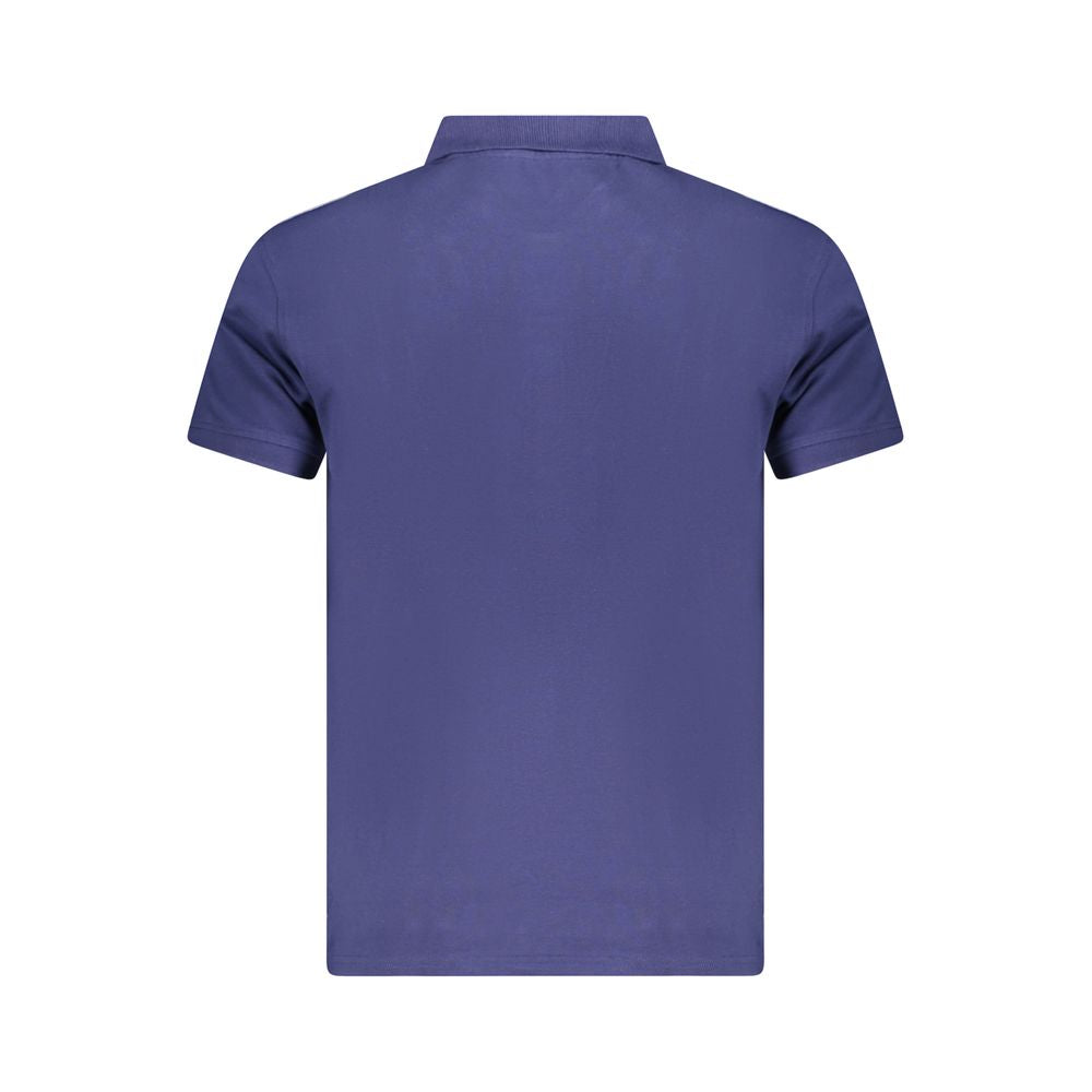 Cavalli Class Blue Cotton Men Polo Shirt CA-36661-L