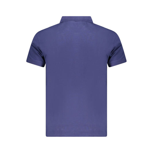 Cavalli Class Blue Cotton Men Polo Shirt CA-36661-L