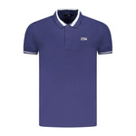 Cavalli Class Blue Cotton Men Polo Shirt CA-36682-M