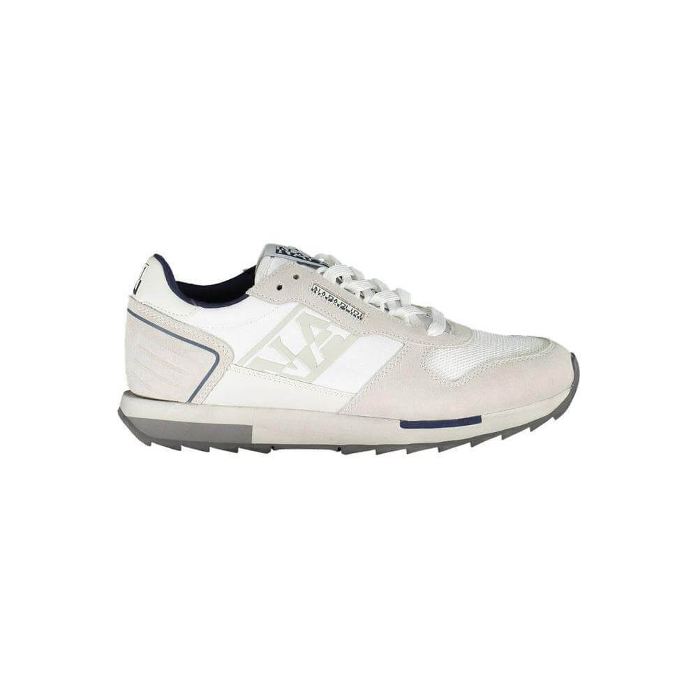 Napapijri White Leather Men Sneaker NA-37219-EU44/US11