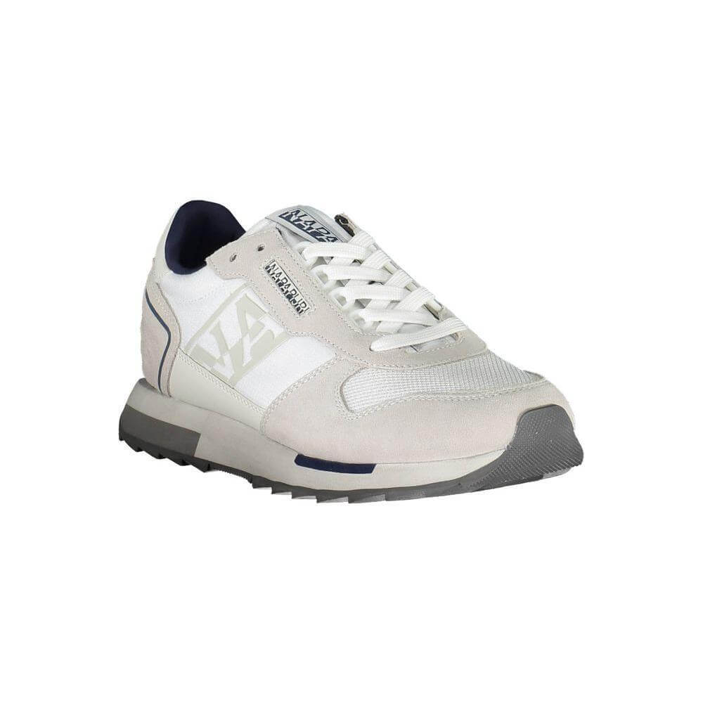 Napapijri White Leather Men Sneaker NA-37219-EU44/US11