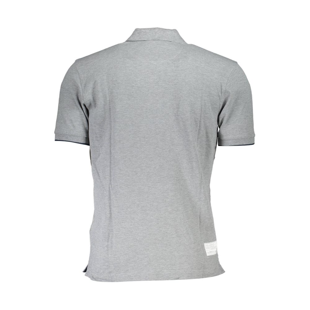 La Martina Gray Cotton Polo Shirt