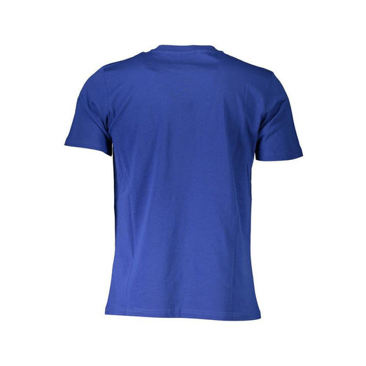 North Sails Blue Cotton Men T-Shirt NO-37674-M