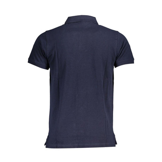 Norway 1963 Blue Cotton Men Polo Shirt NO-37829-L