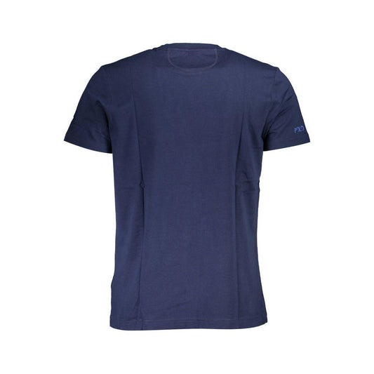 La Martina Blue Cotton Men TShirt LA-37931-M