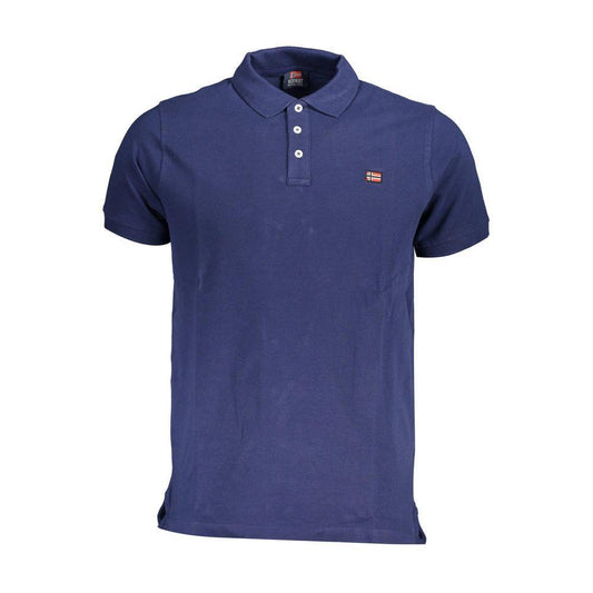 Norway 1963 Blue Cotton Men Polo Shirt NO-37956-XXL