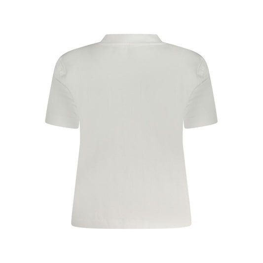 Calvin Klein White Cotton Women T-Shirt CA-38296-L