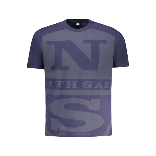 North Sails Blue Cotton Men T-Shirt NO-35029-S