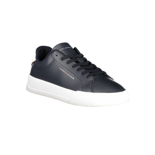 Tommy Hilfiger Blue Leather Men Sneaker TO-35332-EU40/US7