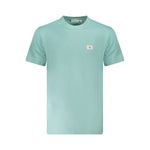 Calvin Klein Light Blue Cotton Men T-Shirt CA-36278-L