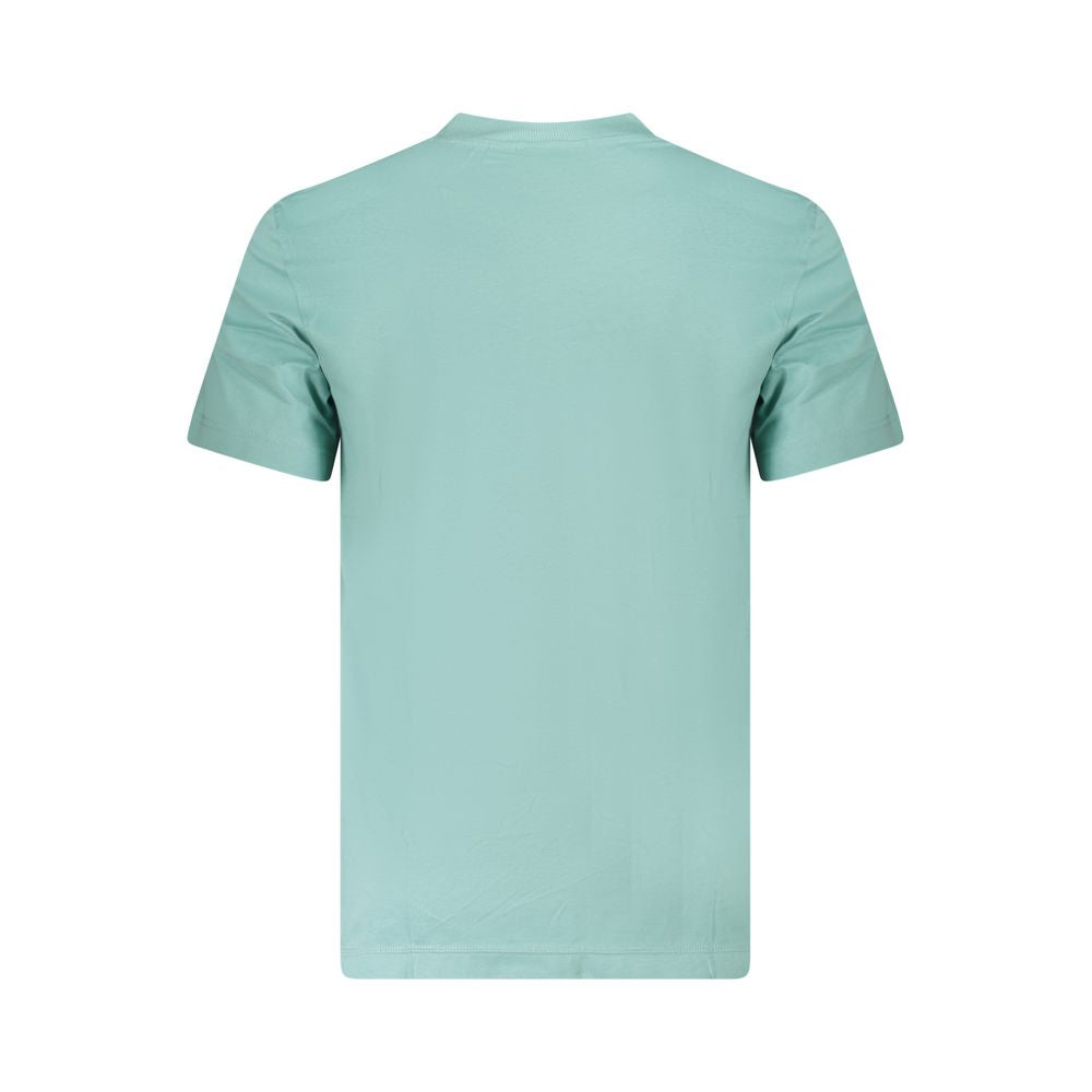 Calvin Klein Light Blue Cotton Men T-Shirt CA-36278-L