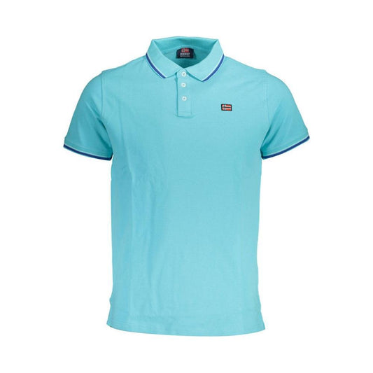 Norway 1963 Blue Cotton Men Polo Shirt